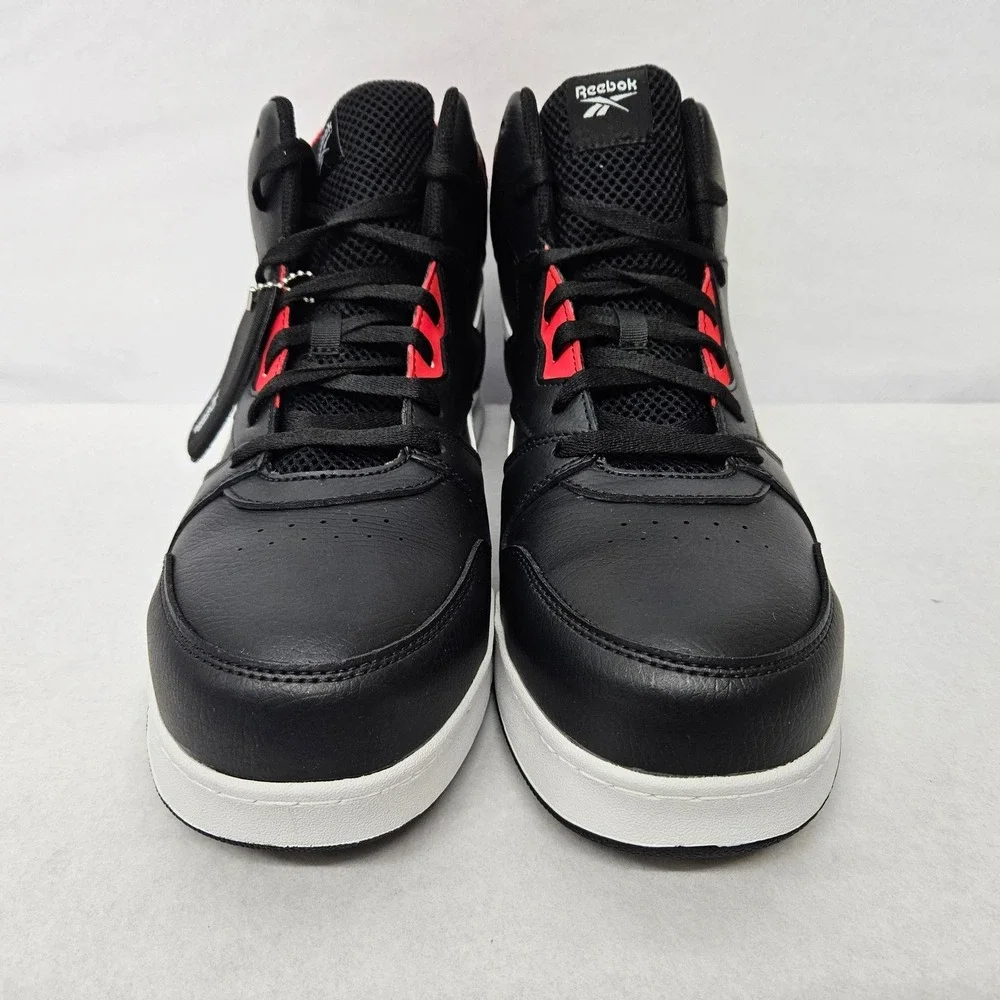 Reebok BB4500 High Top Work Safety Sneakers RB4132 Black Red White Men's Size 13